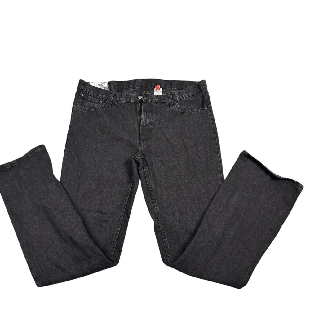 John B Stetson 1120 Slim Straight Leg Denim Jeans Men's Size 40 X 36  Black